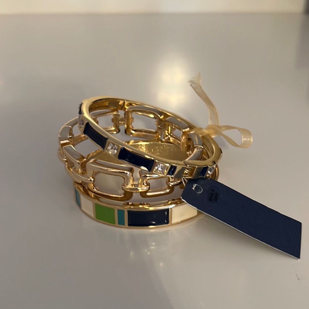 VINEYARD HAVEN Trio Hinged Bracelet set NWT
